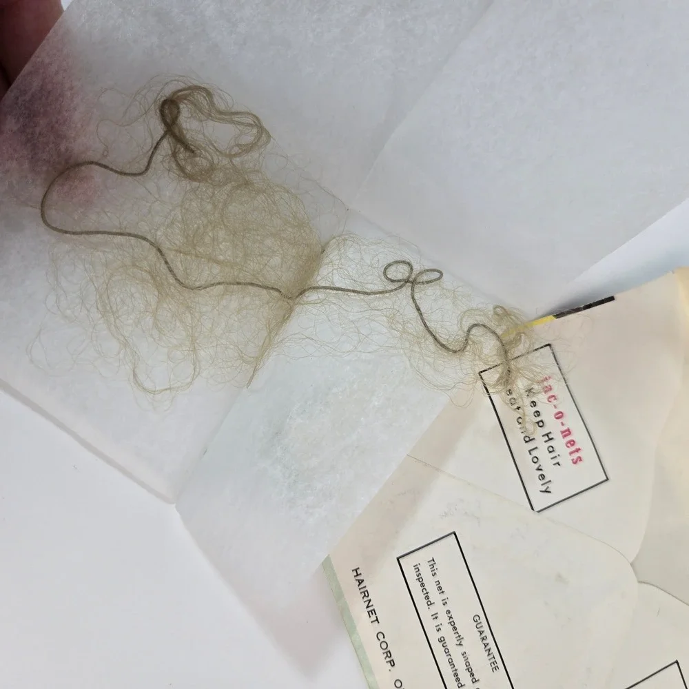 Vintage Jac-o-net De Luxe Invisible Hair Net Blonde Nylon Made in England No 159